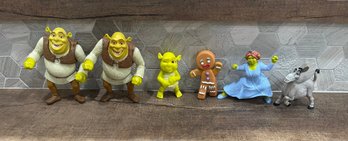 Shrek McDonald's Happy Meal Promotional Toy Figures Lot Of 6 A3