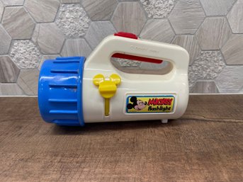 Vintage Disney Mickey Mouse Color-changing Toy Flashlight A3