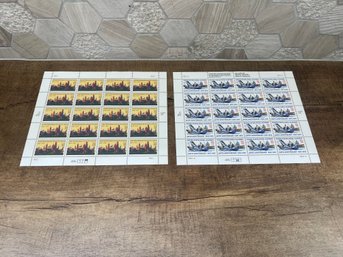 Vintage United States 32-cent Commemorative Postage Stamps Lot Of 2 A3-18