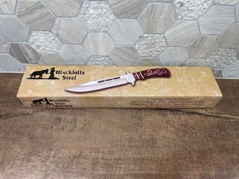 Frost Cutlery & Knives Frost BKH211 Hills Fixed Clip Point Blade Knife With Black Pakkawood Handle A3