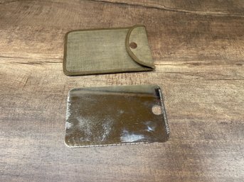 Vintage Defiance Check Writer Corp. Metal Pocket Mirror A3