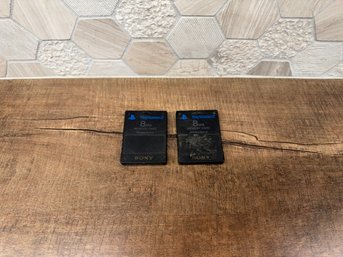 Sony PlayStation 2 8MB MagicGate Memory Cards Lot Of 2 A2