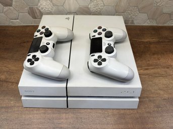 Sony Playstation 4 (CUH-1115A) & DualShock 4 Wireless Controllers Lot Of 3 A2