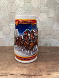 1999 Budweiser Holiday Stein A Century Of Tradition (model CS389) B1