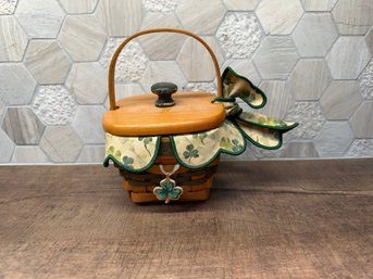 Longaberger 1999 "Lots Of Luck" St. Patrick's Day Basket B1