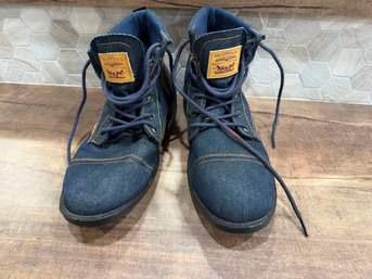 Levi's Men's Artesia Denim UL Lace-Up Boots Size 10 B1