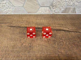 Vtg Las Vegas Club Hotel And Casino Dice Lot Of 2 B2