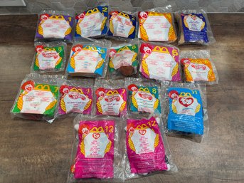 Vintage McDonald's Happy Meal Ty Teenie Beanie Babies Toys Lot Of 17 LDA6-5