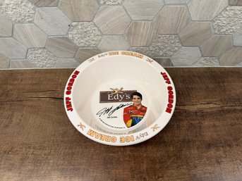 Vintage 1997 Edy's Grand Ice Cream Promotional Bowl Featuring NASCAR Driver Jeff Gordon LDA6