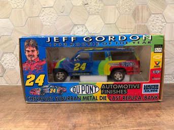 Jeff Gordon 1:25 Scale Metal Die-cast Chevrolet Suburban Replica Coin Bank LDA6