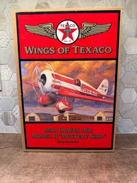 Wings Of Texaco 1930 Travel Air Model R "Mystery Ship" Die-Cast Model/Coin Bank LDA6