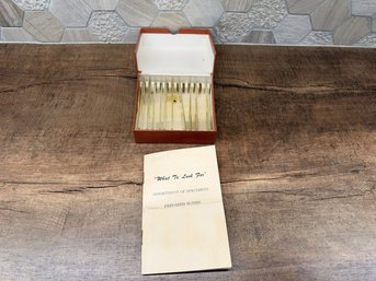 Vintage Prepared Microscope Slides & Guide Booklet A3