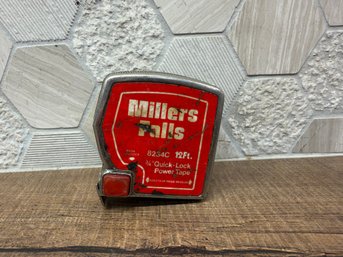 Vintage Millers Falls 8234C 12-foot Pocket Tape Measure A3