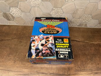 1991 Topps Stadium Club Series 1 Baseball Cards Sealed Packs A4