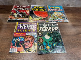 EC Comics Vintage Science Fiction And Horror Comic Books Lot Of 5 A4-10