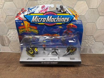 Galoob Micro Machines Mighty Morphin Power Rangers Set #2: Black Ranger JDA7