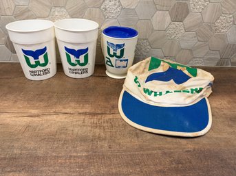 Vintage Hartford Whalers NHL Merchandise Lot Of 4 JDA7