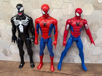 Hasbro Marvel Spiderman & Venom Action Figure Lot Of 3 JDA7