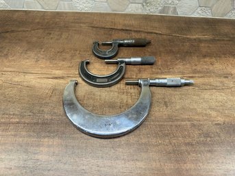 Outside Micrometers Lot Of 3 B2