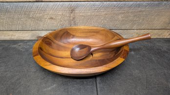 Wooden Bowl And Spoon R6