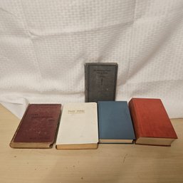 Collection Of 5 Vintage & Religious Books  Including Bibles And More