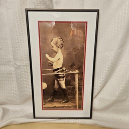 Vintage Framed Photograph Of A Child