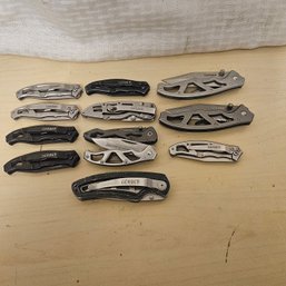 Gerber And More Pocket Knife Collection  12 Pieces