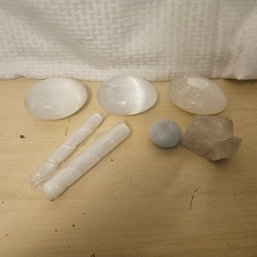 Selenite & Gemstone Healing Crystal Set