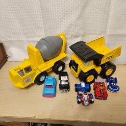 Large Toy Lot: Tonka Trucks & Assorted Cars