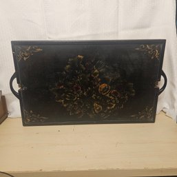 Decorated Folding Wooden Table