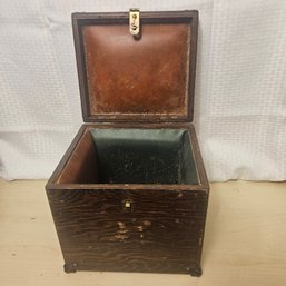 Wooden Box With Padded Interior