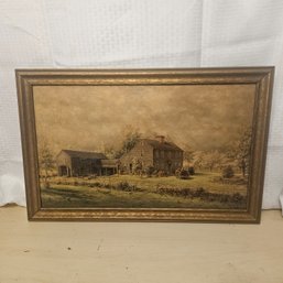Vintage Framed Farmhouse Image