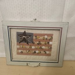 American Flag Shadow Box Decoration