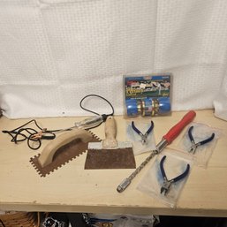 Large Mixed Tool Set – Drywall, Pliers, Soldering Tools, Hand Drill & Lockset
