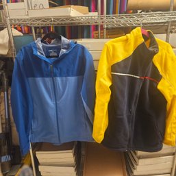 Two Rain Jackets – Blue SwissTech & Yellow Tommy Hilfiger