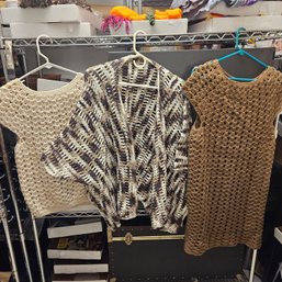 Hand-Knit Shirt & Sweater Lot
