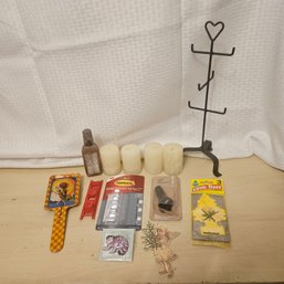 Mixed Decor & Novelty Lot – Waving Toy, Candles, Perfume & More