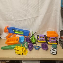 Large Lot Of Beach Toys