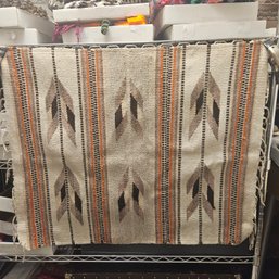 Long Brown Patterned Blanket