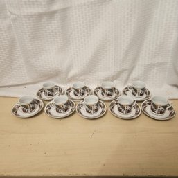 Lot Of 9 Made-in-China Saucers And Cups