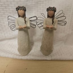 Willow Tree Angel Figurines – Set Of 2