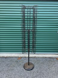 Vintage Wire & Cast Iron Revolving Country Store Postcard Rack Store Display