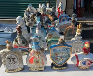 27 Vintage Figural Jim Beam Liquor Decanters