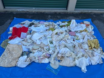 Huge Lot Of Vintage Linens: Napkins, Tablecloths, Doilies & More!