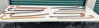 12 Antique & Vintage Canes & Walking Sticks