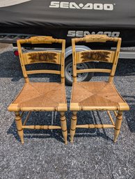 2 Signed Hitchcok Chairs (Lot 2M)