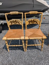 2 Signed Hitchcock Chairs (Lot 3M)