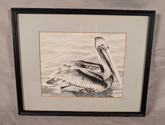 Duck Photo Signed Michael Dewitt 1968