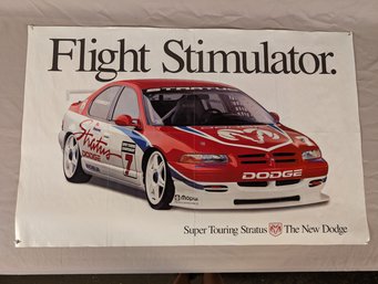 Double Sided Poster Flight Simulator Dodge Poster