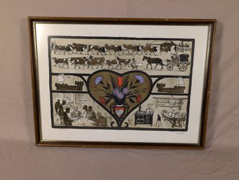 Art Print Lithograph Signed Getaz